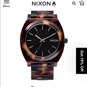 Nixon watch excellent condition turtoise
